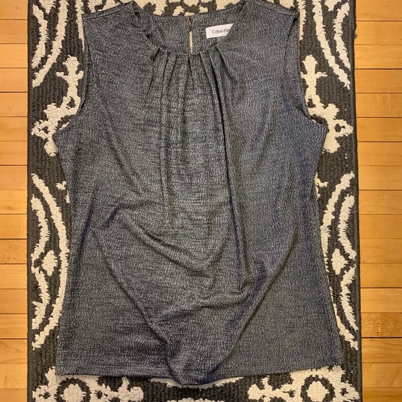 Calvin Klein Tops - Gray Dressy Top Calvin Klein Tops - Gray Dressy Top
